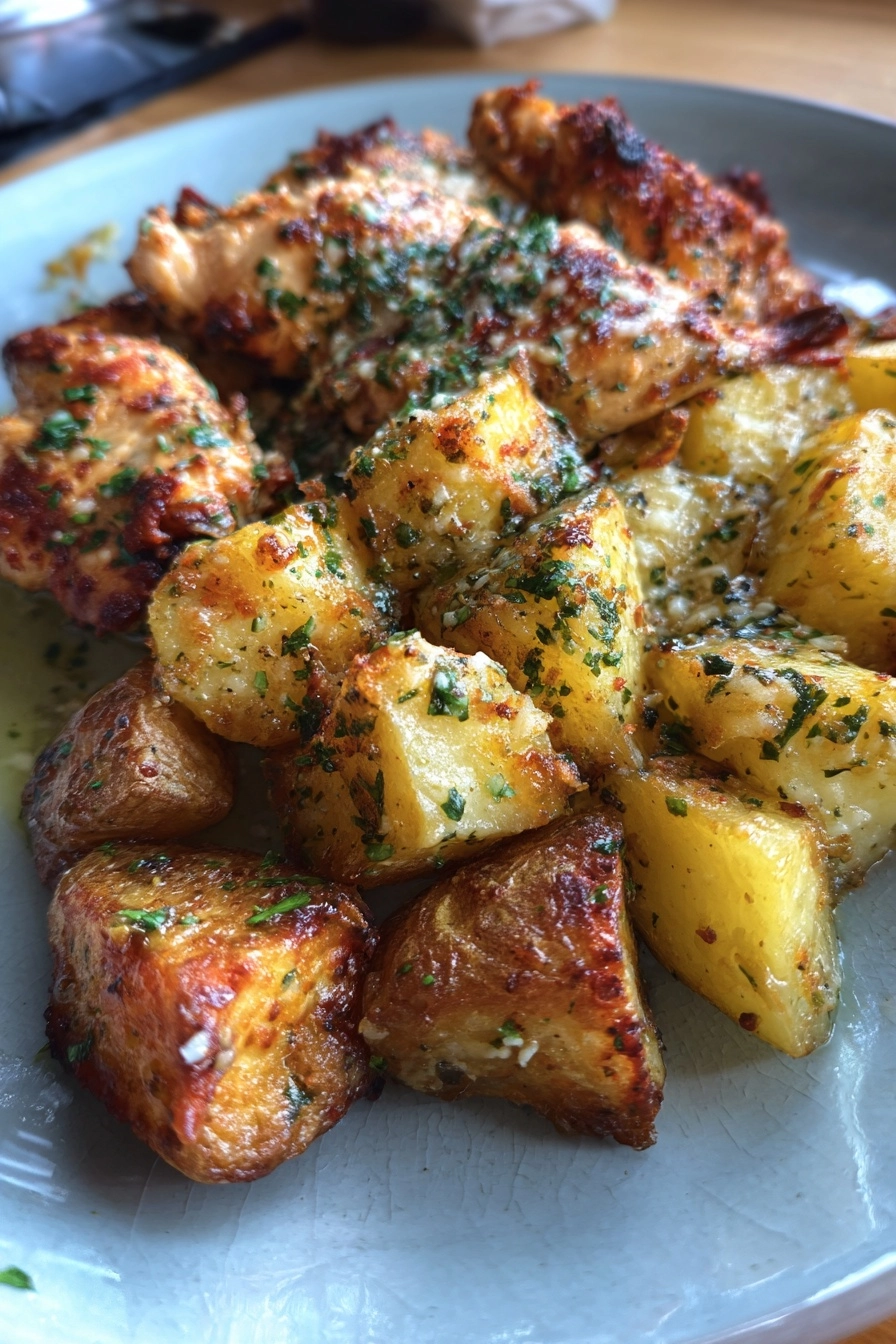 Garlic Parmesan Chicken and Potatoes