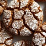 Gingerbread Crinkle Cookies for the Holiday Cookie Swap