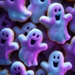 Glow-in-the-dark ghost cookies