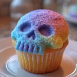 Glow skull cupcakes