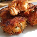 Golden Crispy Parmesan Salmon Bites