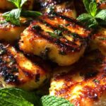 Grilled Halloumi with Mint
