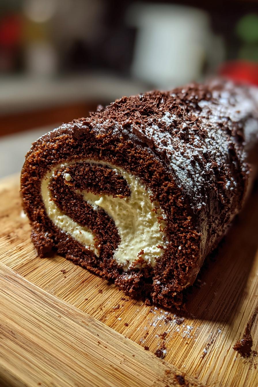 Haunted forest cake roll