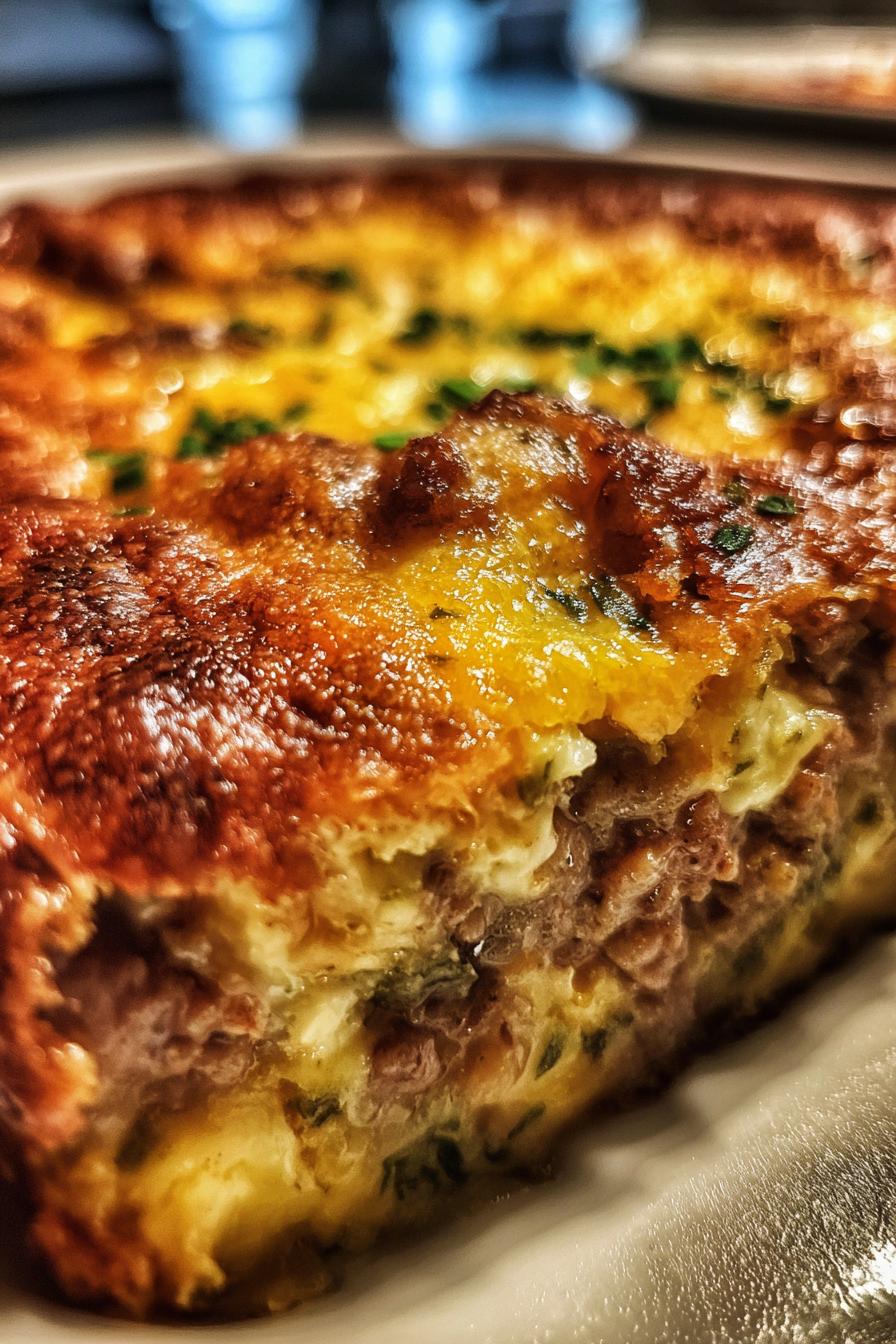 High Protein Low Carb Philly Cheesesteak Casserole Recipe