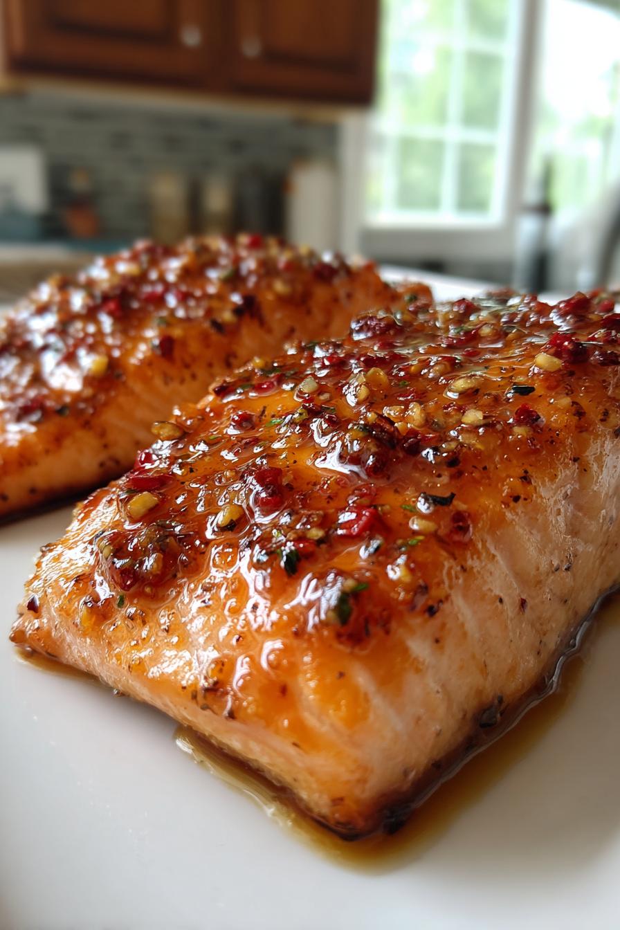 Honey Garlic Glazed Salmon (Gluten Free)