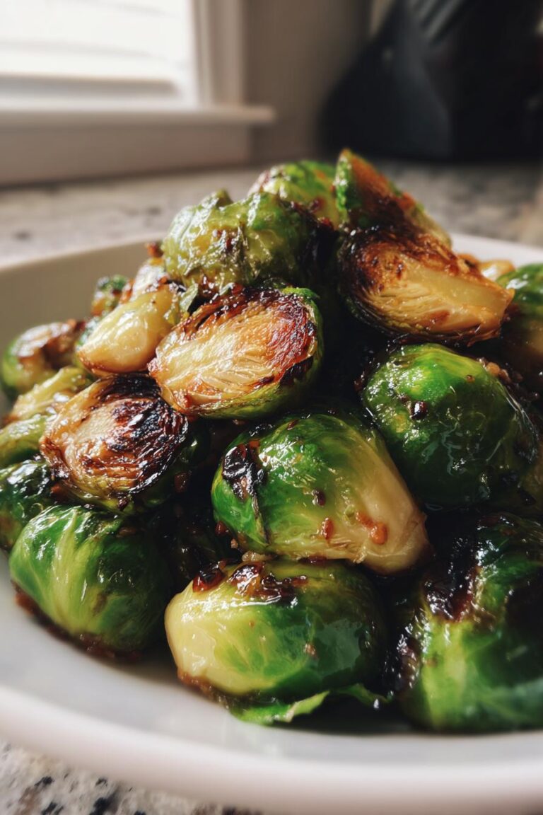 Hot Honey & Chipotle Roasted Brussels Sprouts