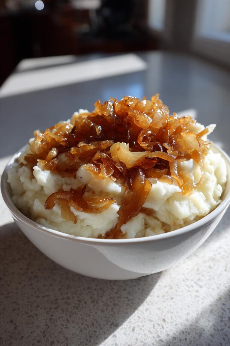 2-Hour Slow-Cooked Caramelized Onion Mashed Potatoes