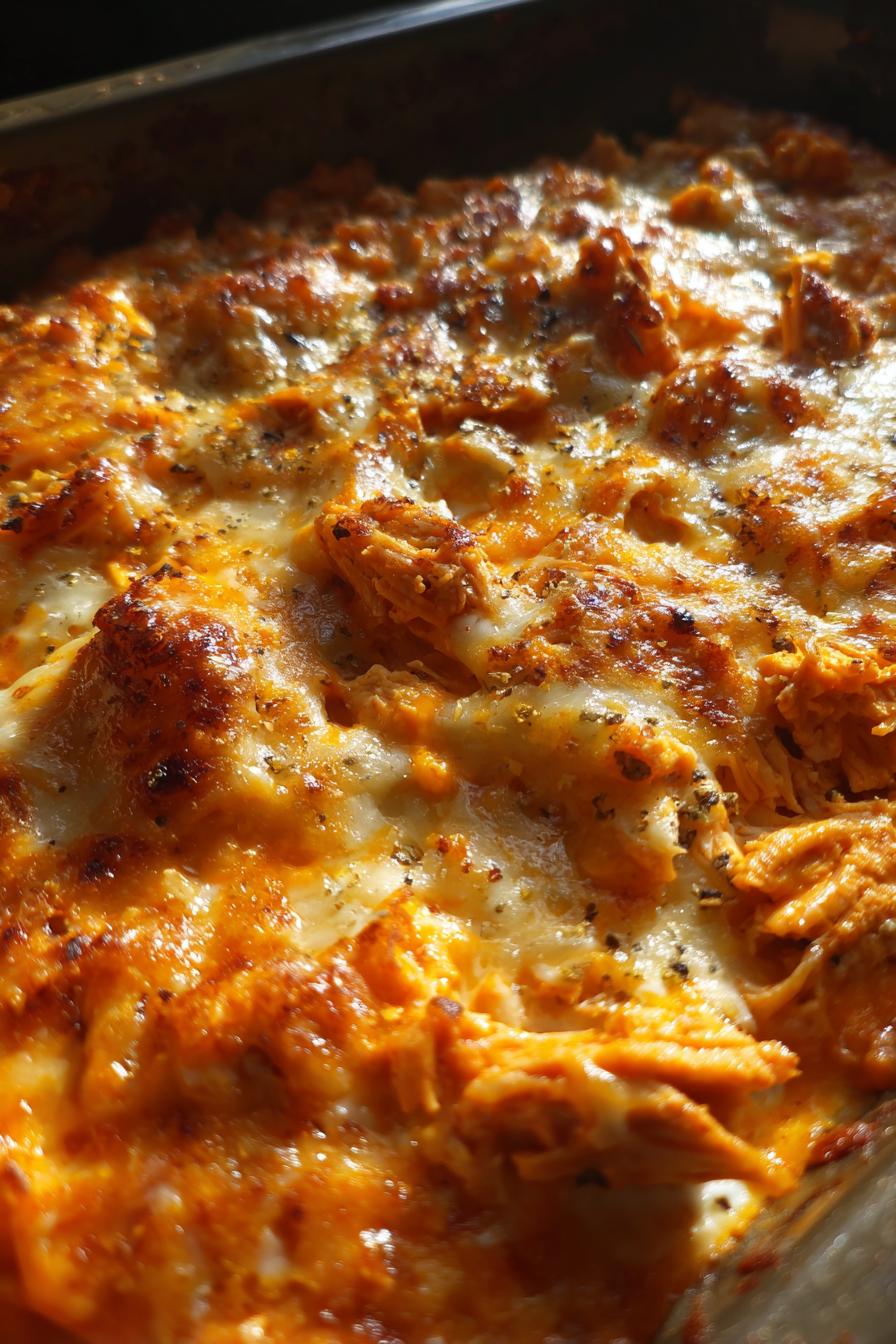 Keto Buffalo Ranch Chicken Bake