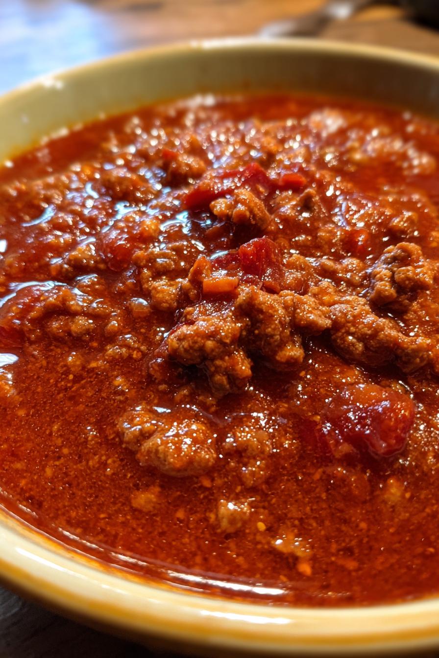 Keto Ground Beef Chili (No Beans)