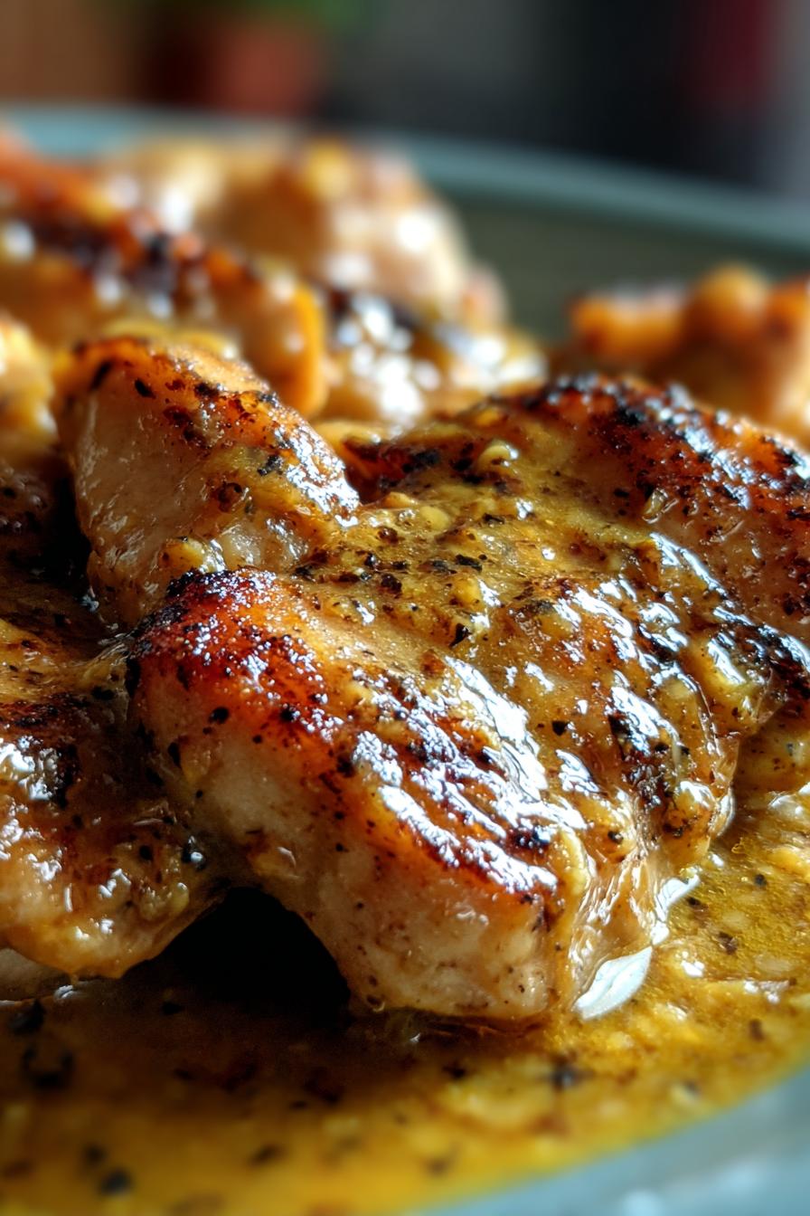 Keto Honey Mustard Chicken Skillet