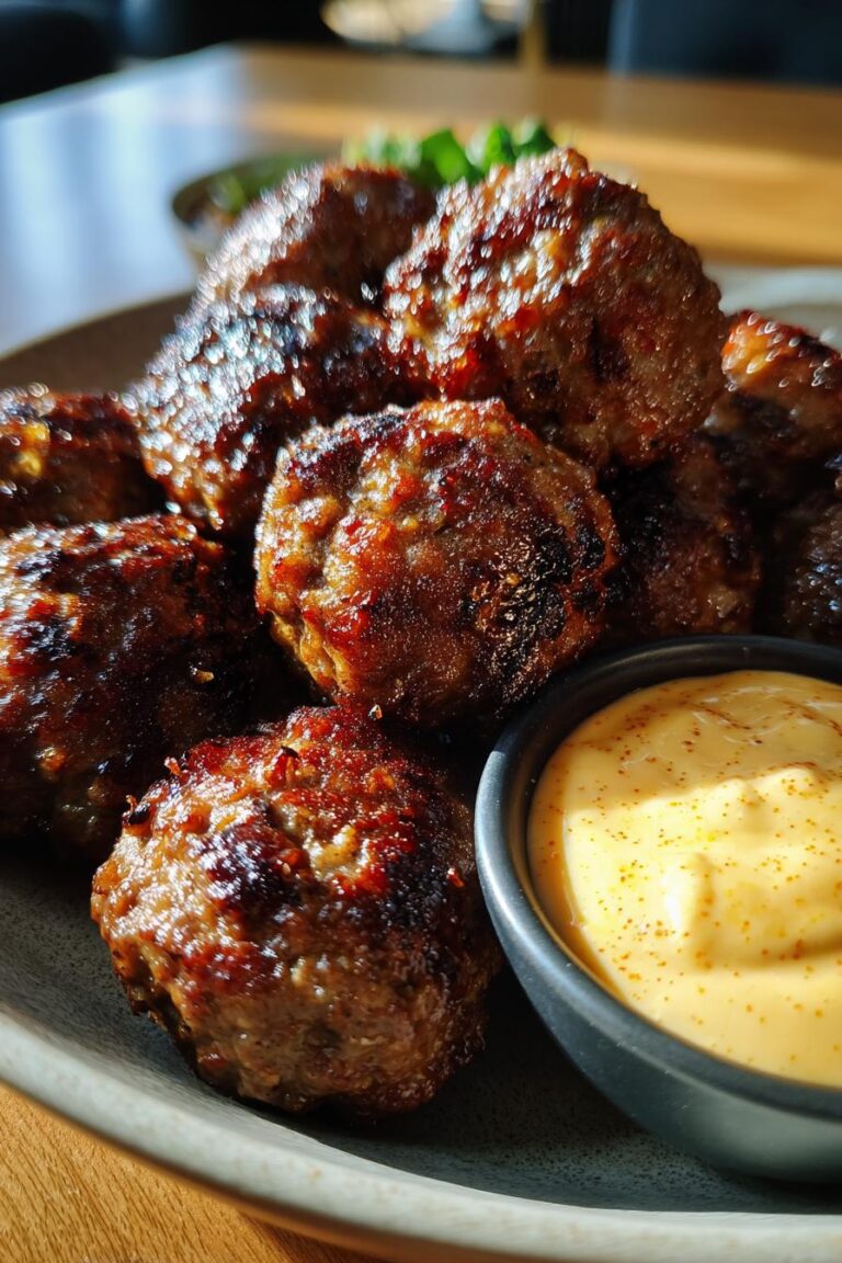 Korean BBQ Meatballs with Spicy Mayo Dip Will Steal the Show