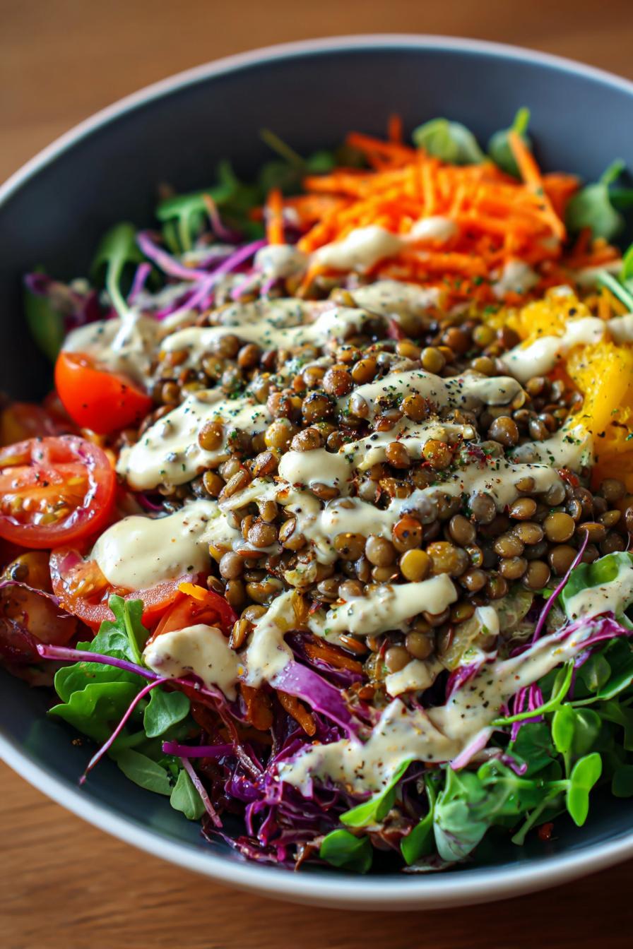 Lentil Tahini Salad