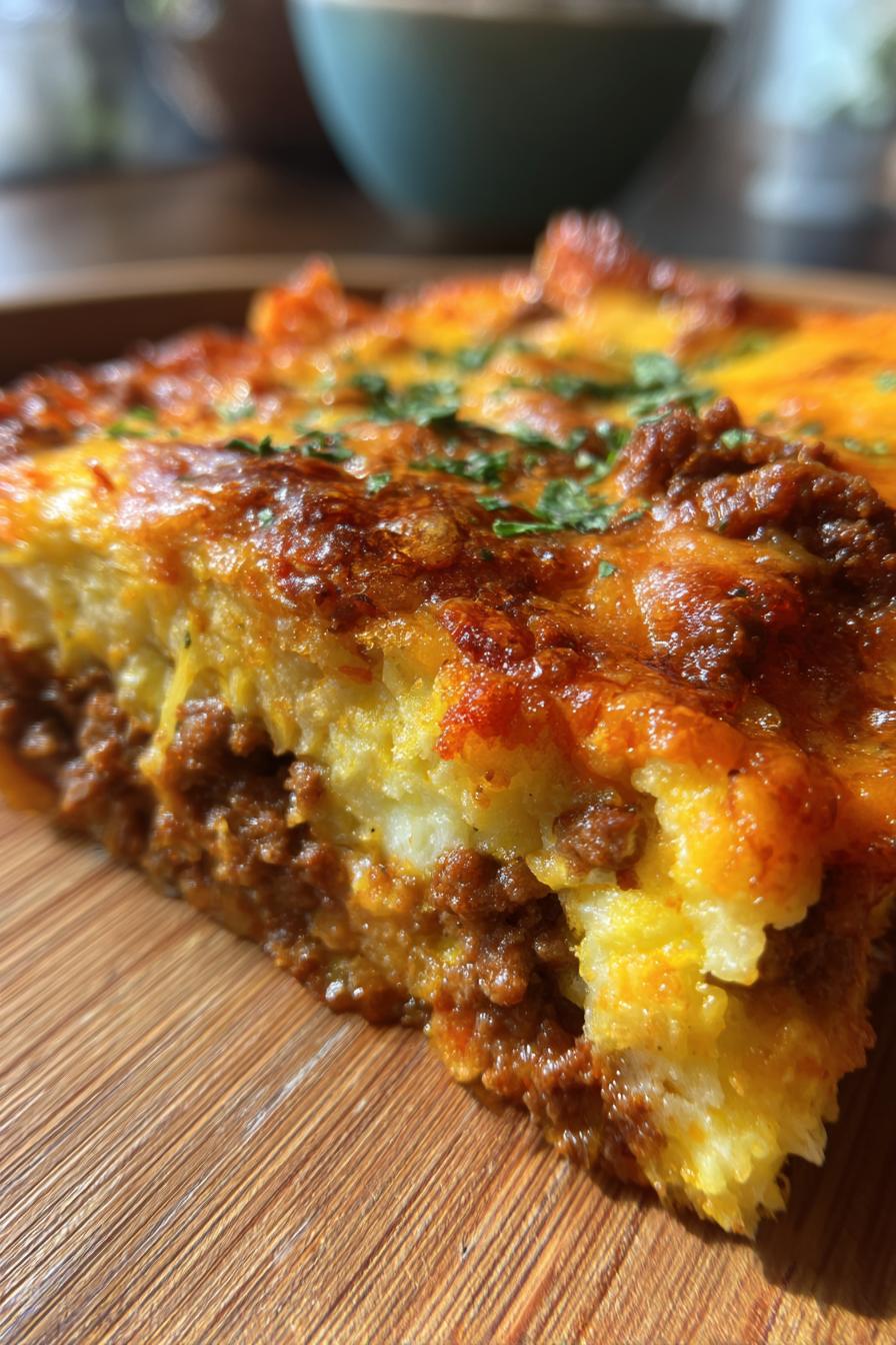 Low Carb Cheesy Taco Bake