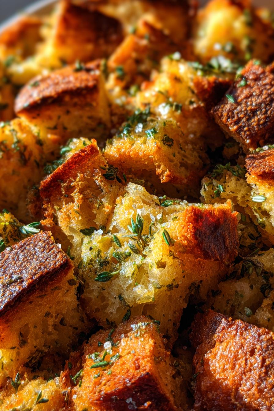 Make Ahead Herb Stuffing