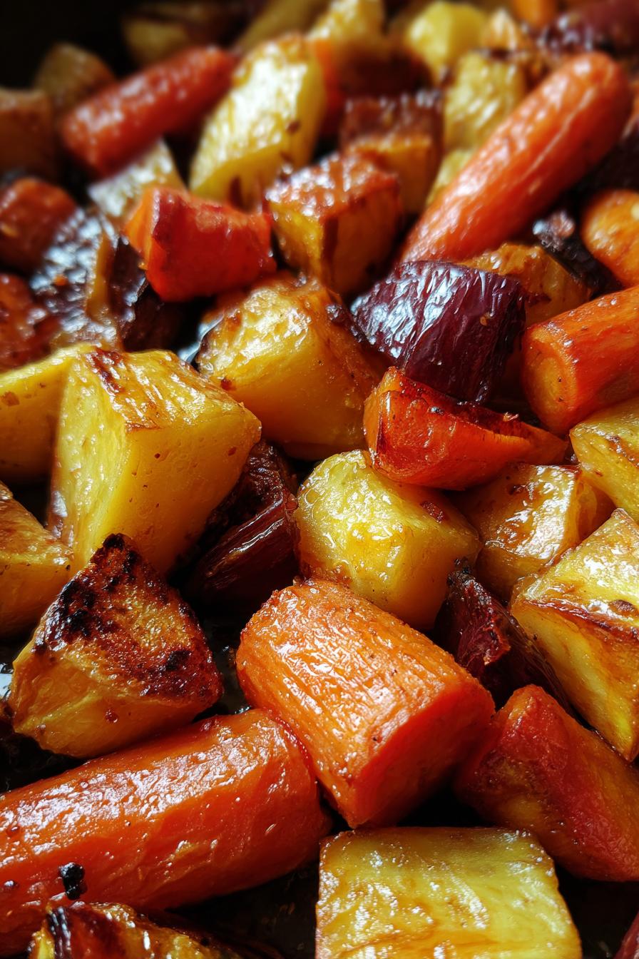 Maple Roasted Root Vegetable Medley
