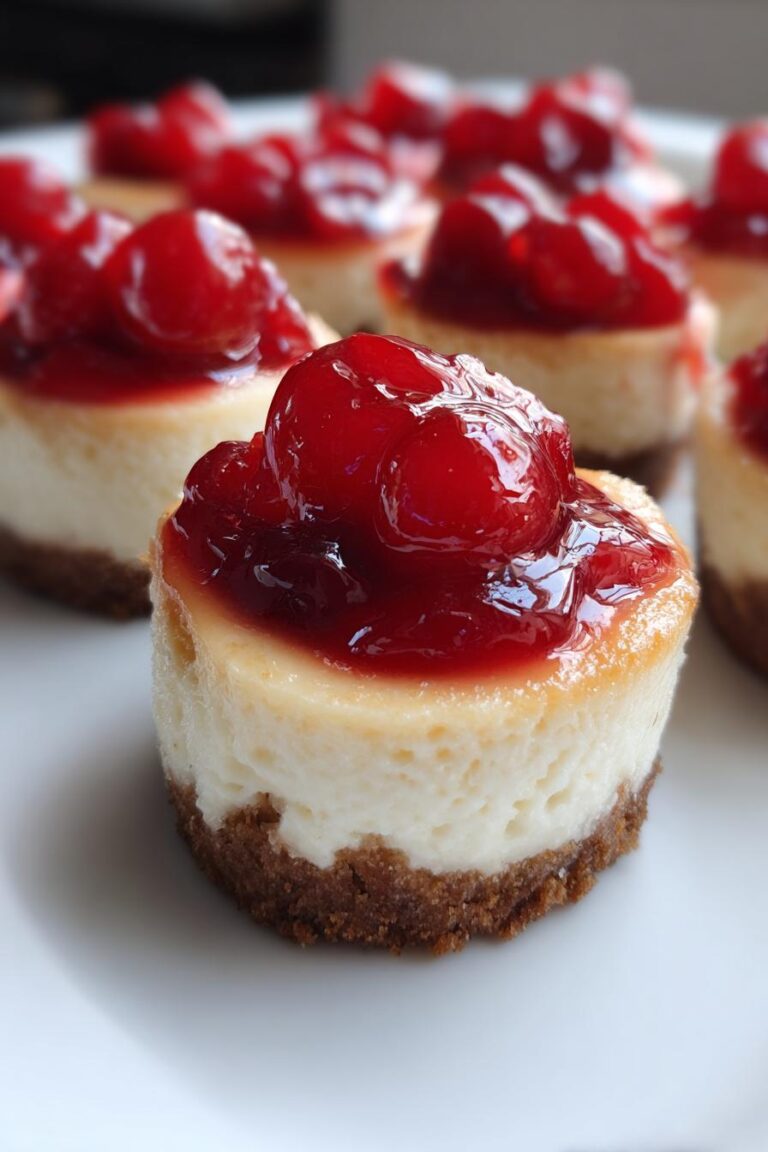 Mini Cherry Cheesecakes
