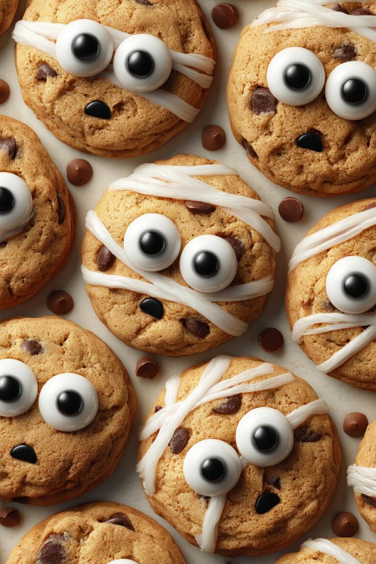 Mummy chocolate chip cookies