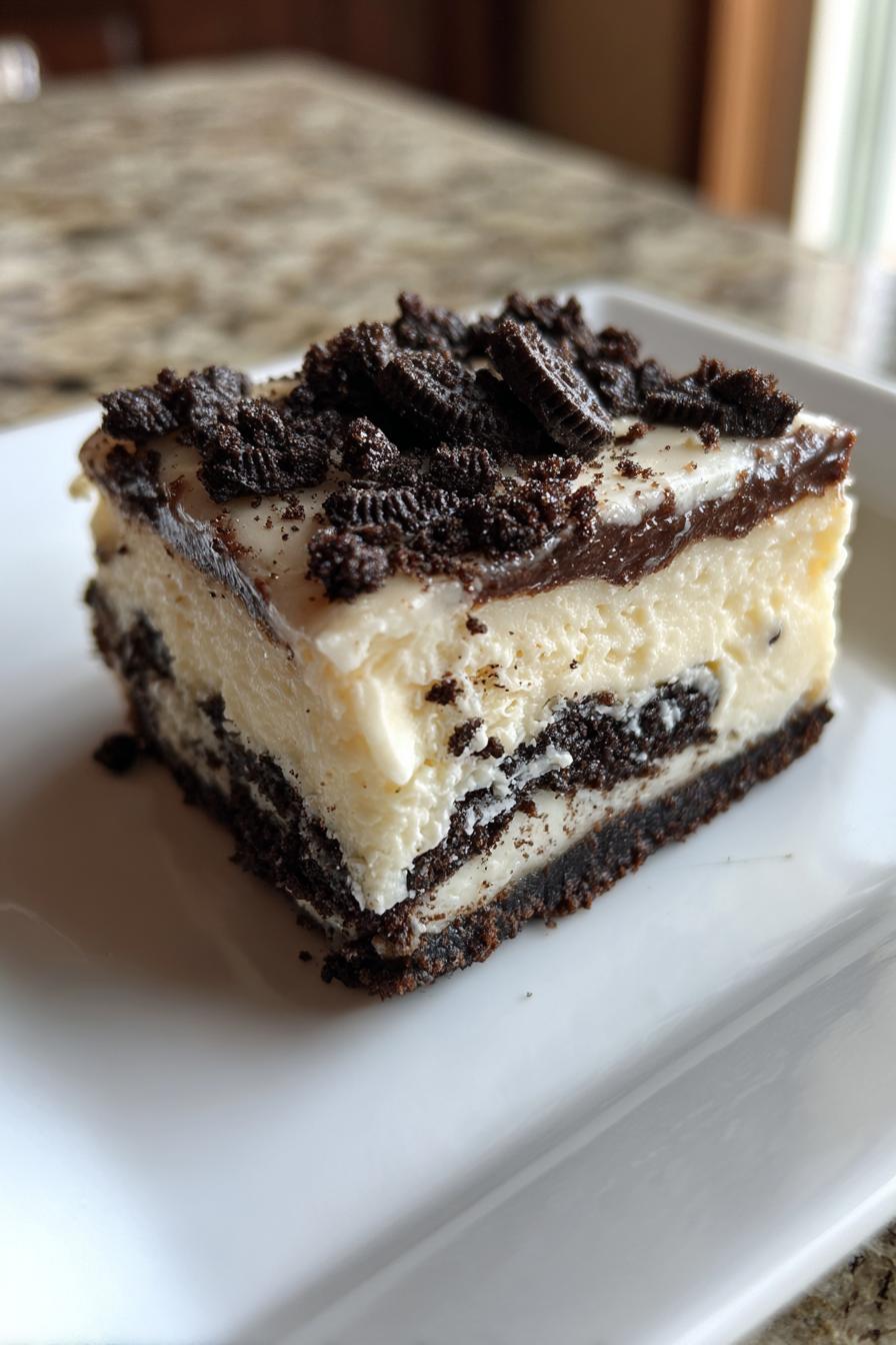 No-Bake Oreo Cheesecake Bars