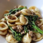 Orecchiette with Sausage and Broccoli