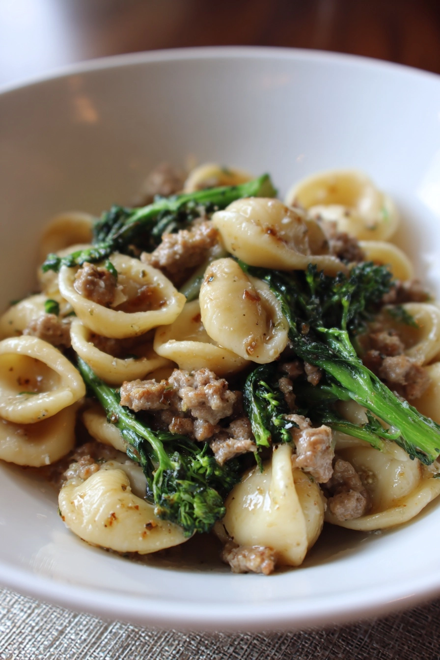 Orecchiette with Sausage and Broccoli