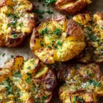Perfectly Crispy Air Fryer Smashed Potatoes