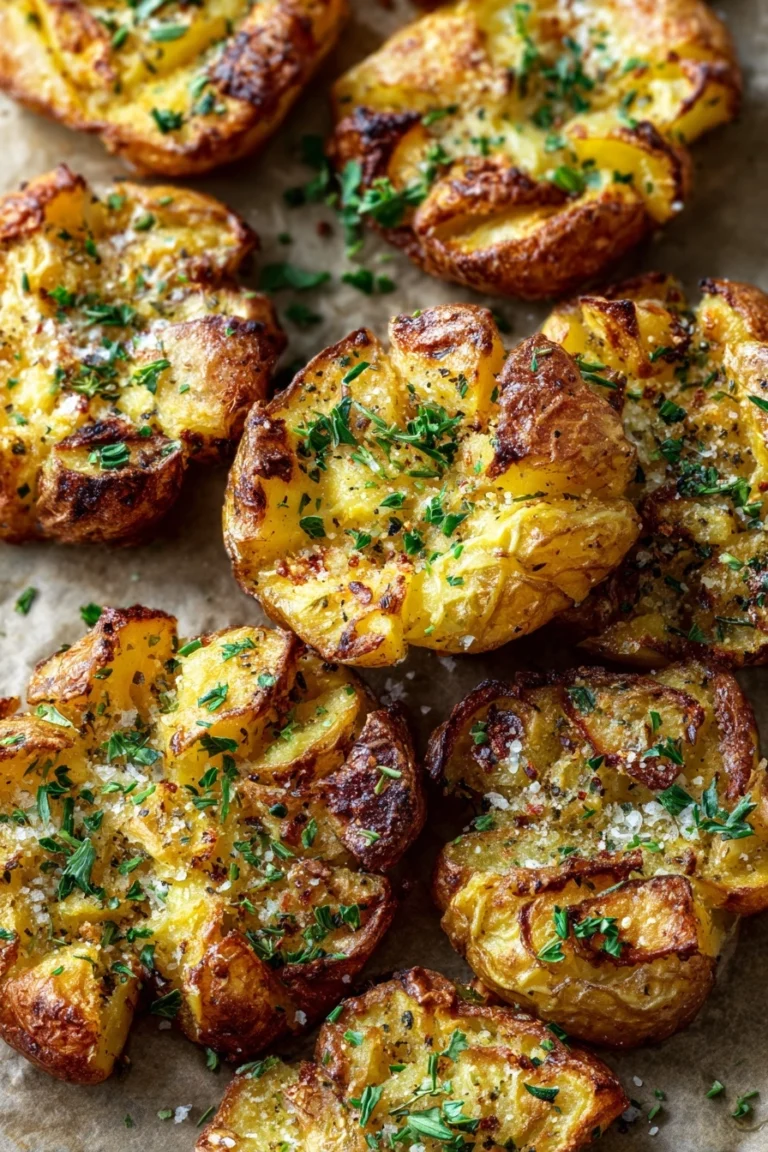 Perfectly Crispy Air Fryer Smashed Potatoes