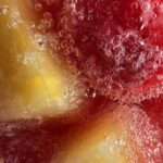 Pineapple Strawberry Swirled Slushies