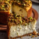 Pistachio & Cardamom Vegan Cheesecake