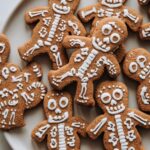 Pumpkin spice skeleton cookies
