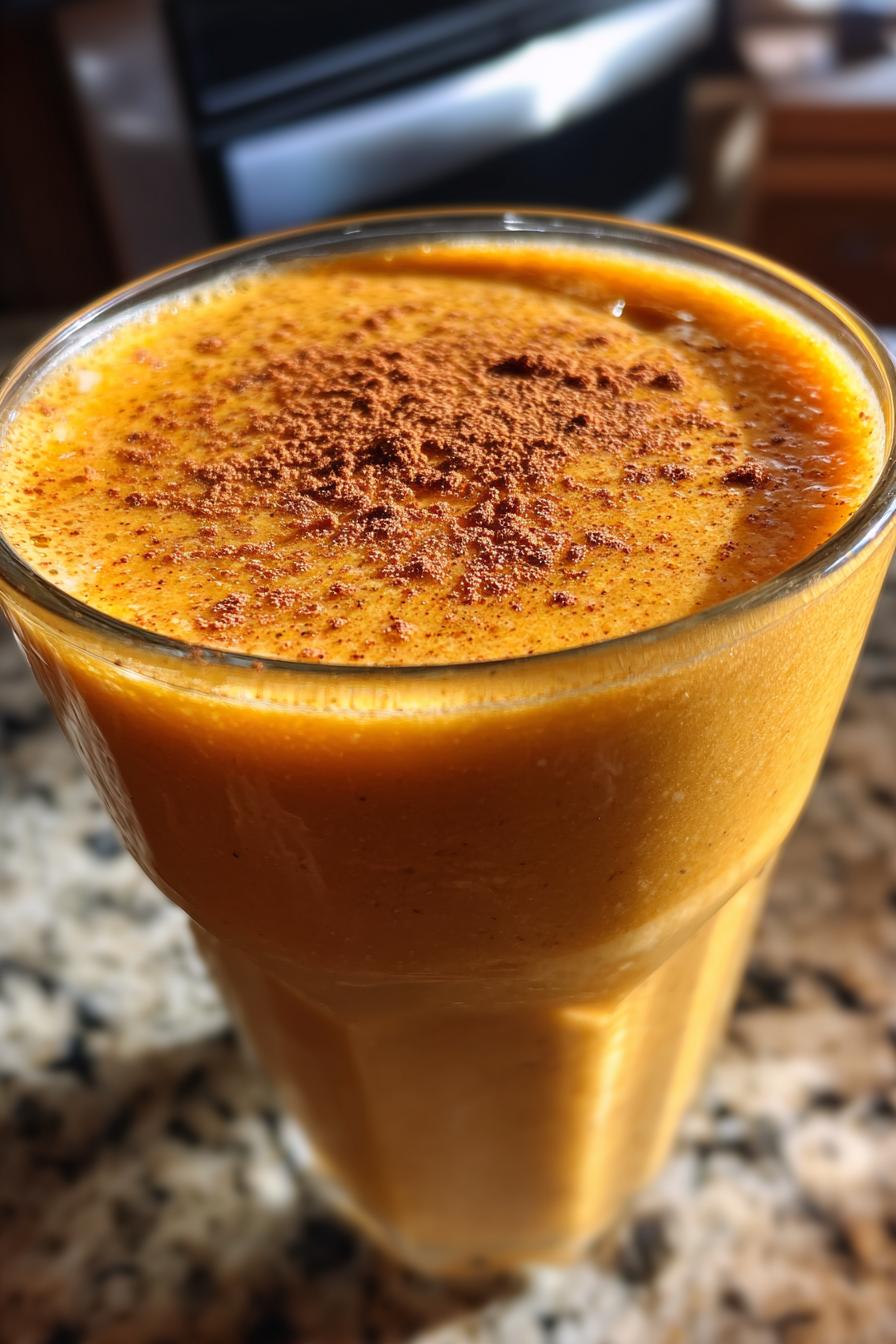 Pumpkin spice smoothie juice