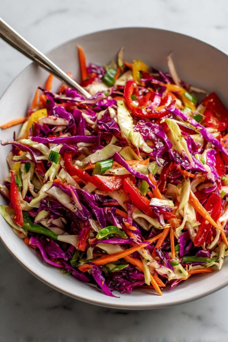 Rainbow Veggie Slaw