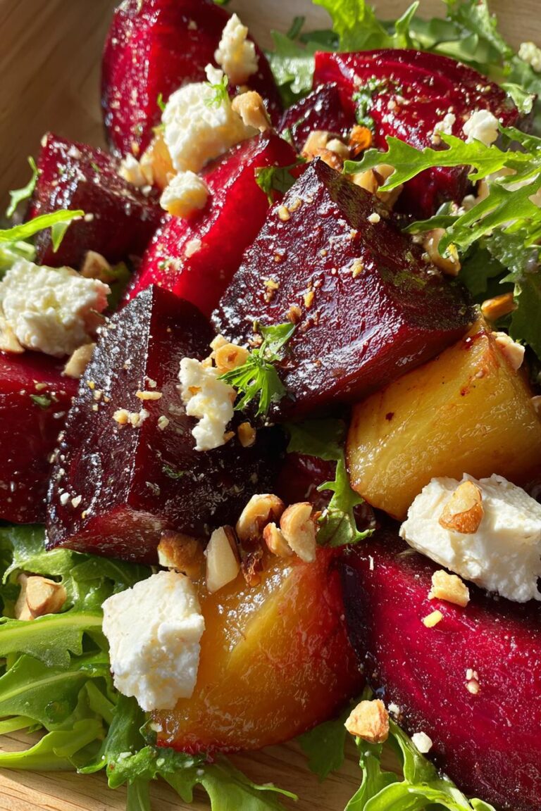 Roasted Beet Goat Cheese Salad