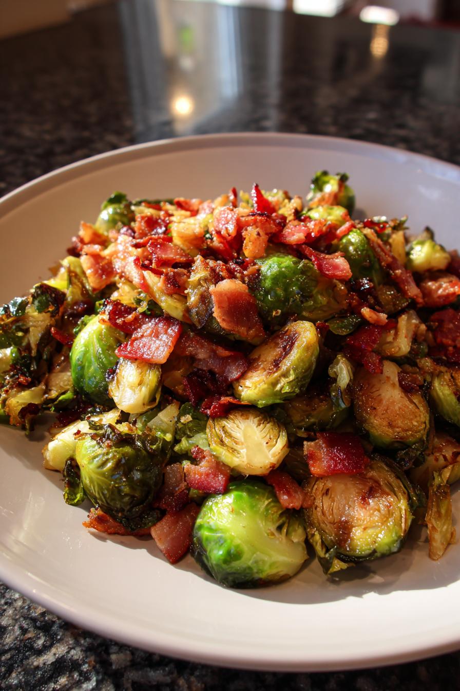 Roasted Brussels Sprouts with Bacon