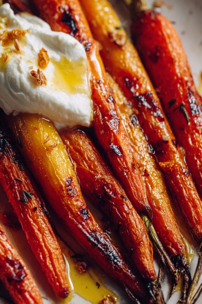Roasted Carrots with Whipped Ricotta and Hot Honey