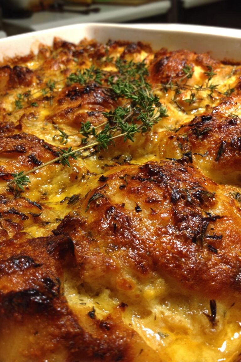 Roasted Garlic Cream Chicken Casserole