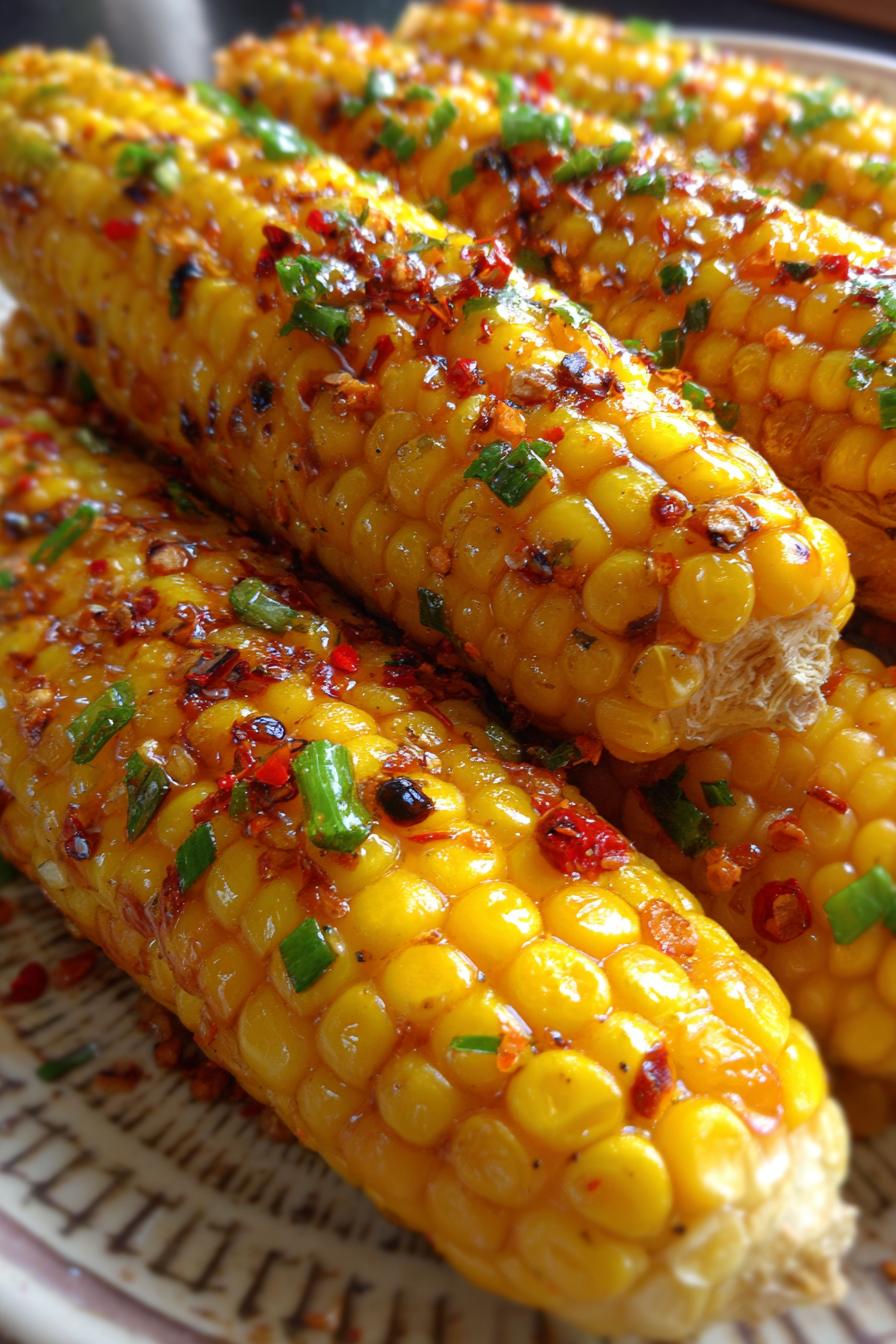 Roasted Sweet Corn with Chili