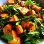 Roasted Sweet Potato & Arugula Salad
