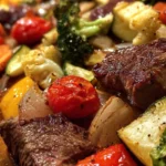Sheet Pan Garlic Butter Steak and Veggies