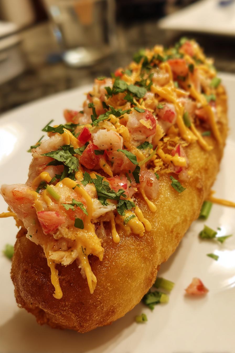 Shrimp Crab Nacho Corn Dogs