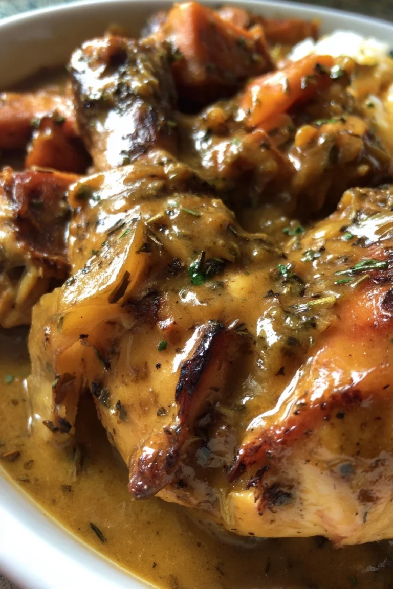 Slow Cooker Chicken and Gravy – 3-Ingredient Dinner