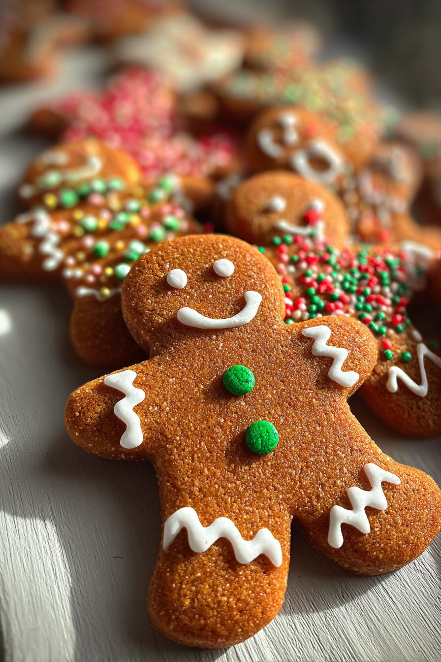 Soft and Chewy Gingerbread Man Cookies (No Spread!)-The Food Charlatan