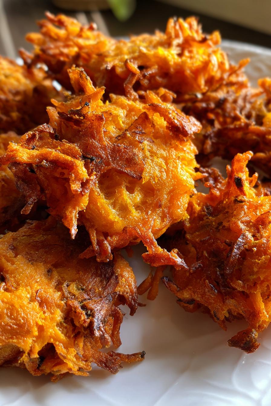 Spiced Sweet Potato Fritters