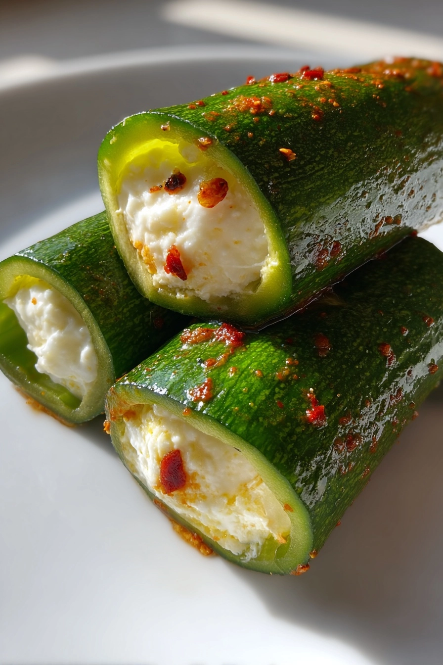 Spicy Pickle Roll-Ups