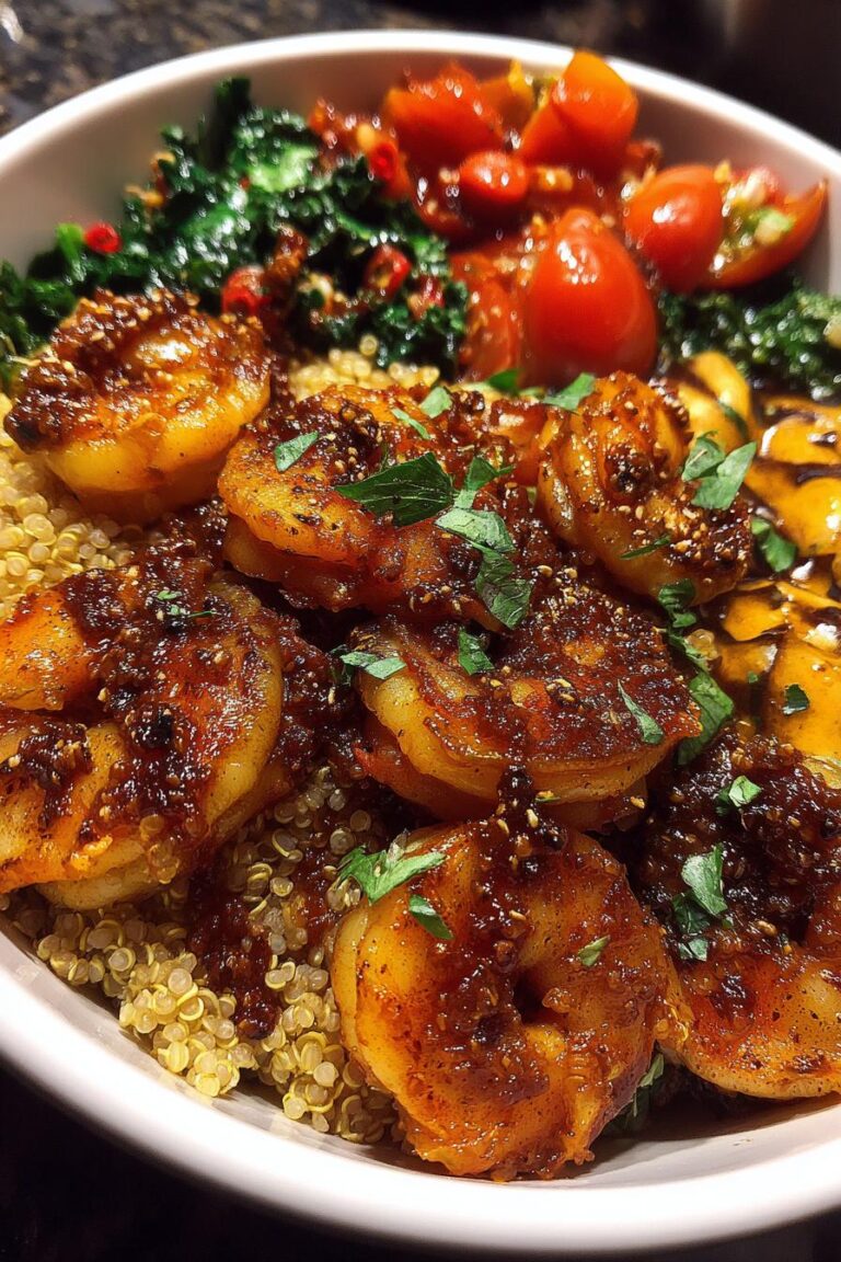 Spicy Shrimp Quinoa Bowl