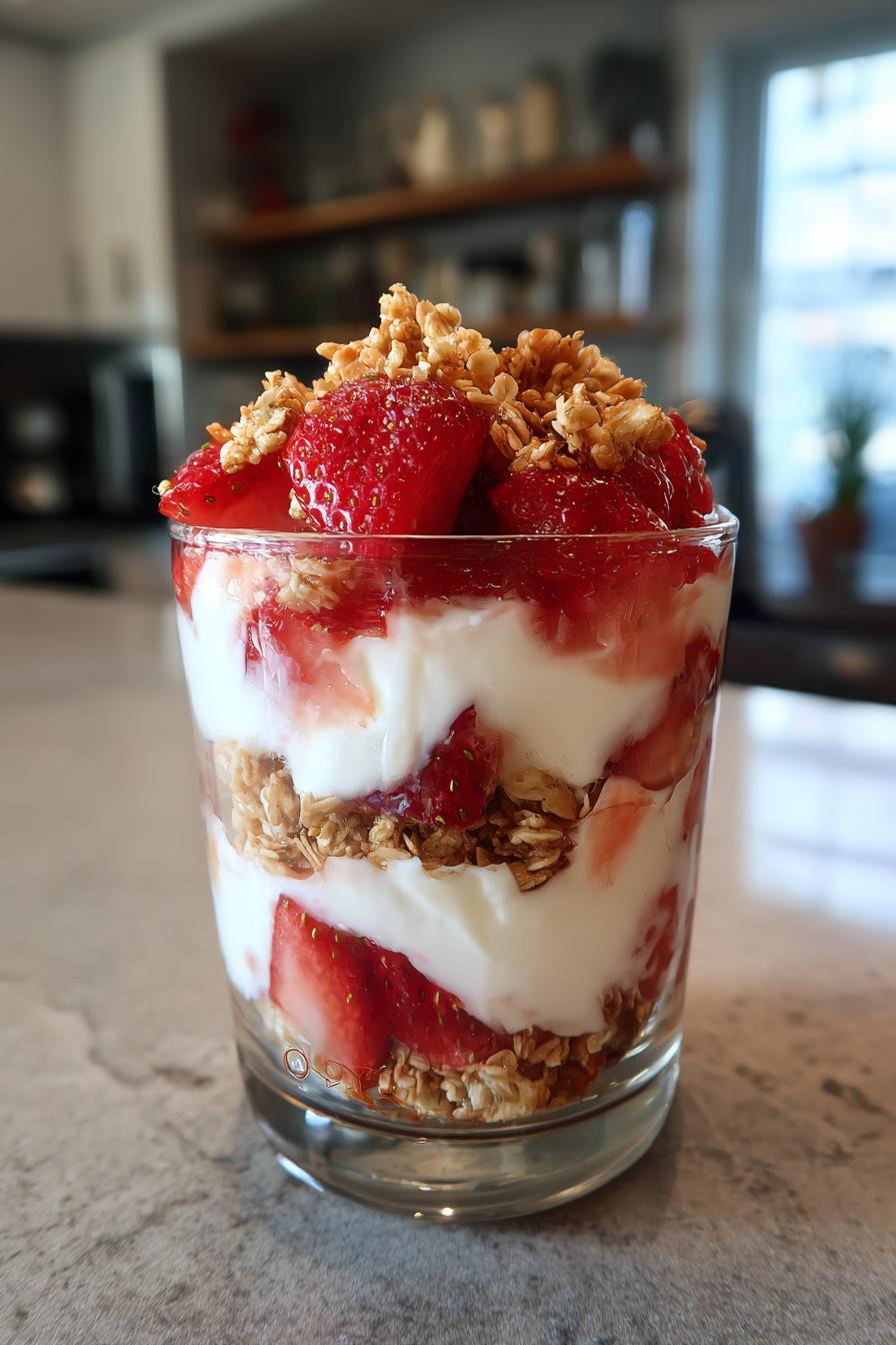 Strawberry Cream Parfait