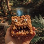 Swamp monster cookie bars