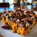 Sweet Potato Casserole with Brown Sugar Pecan Topping