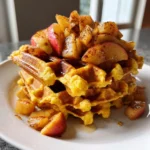 Sweet Potato Waffles With Apples and Cinnamon
