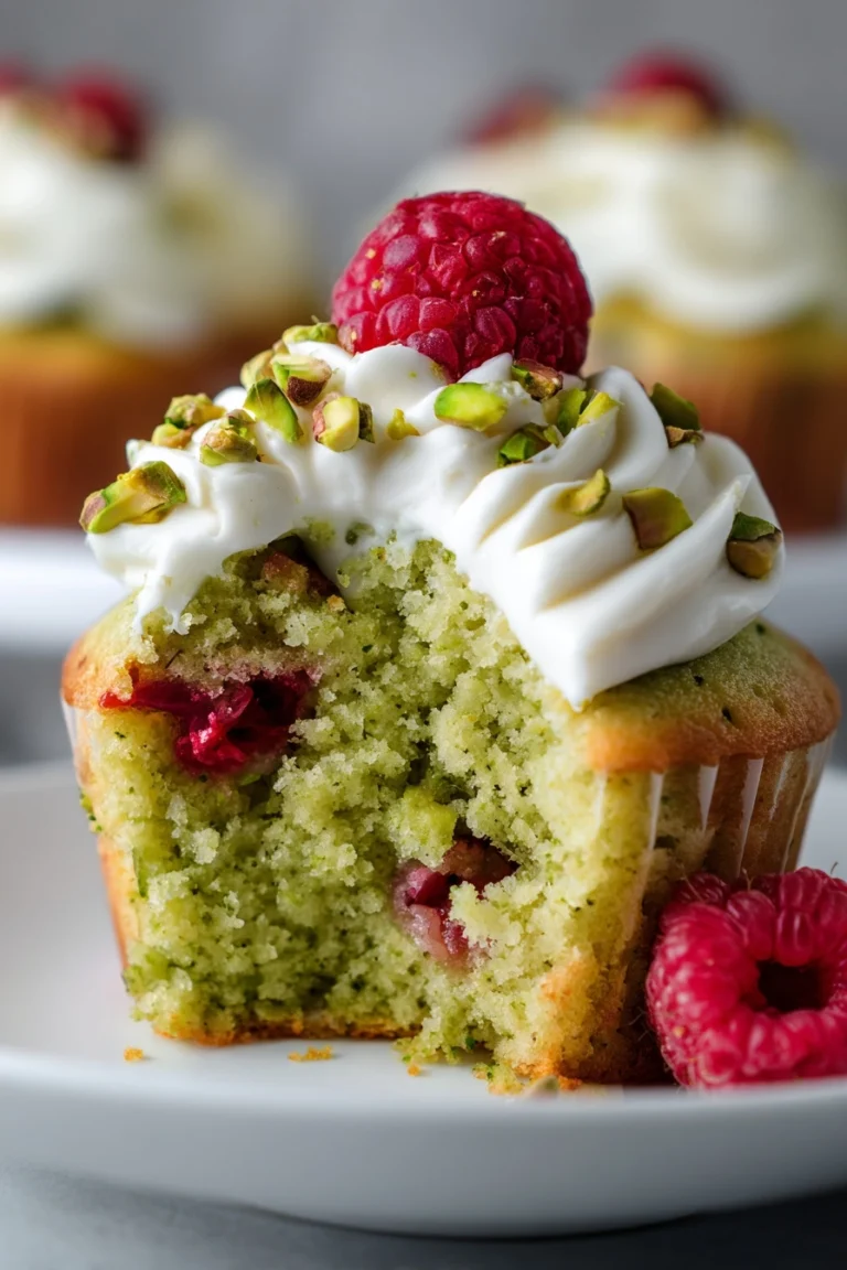 The Best Fruity Pistachio and Raspberry Cupcakes E...