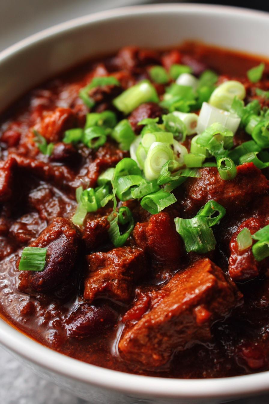 This slow cooker chili recipe will leave the crockpot